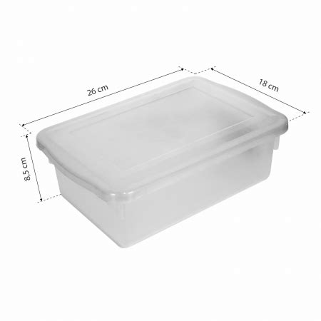 Caixa Plastica 2 5 Litros Tampa Biopratika Ref 0310 Pleion