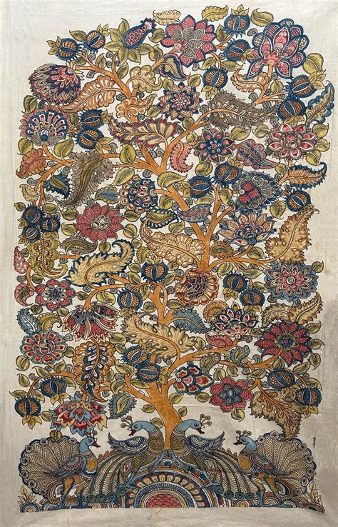 Tree Of Life Kalamkari Painting Online For Sale Memeraki