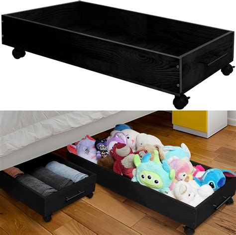 Amazon Ofiray Home Pack Under Bed Storage With Wheels Solid