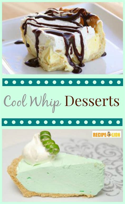 37 Easy Cool Whip Desserts Cool Whip Desserts Dessert Recipes Easy