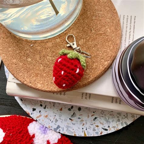 Strawberry Mini Pouch Crochet Pattern Etsy