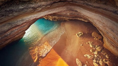 Benagil Cave View From Above Algarve Portugal Windows Spotlight Images