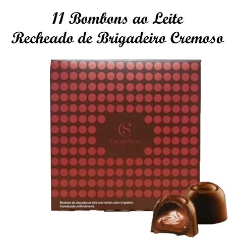 Caixa Cubo Bombons Brigadeiro 145g Cacau Show Presente Mães