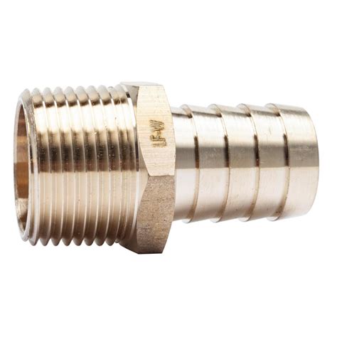 Ltwfitting 3 4 In Id Hose Barb X 3 4 In Mip Lead Free Brass Adapter