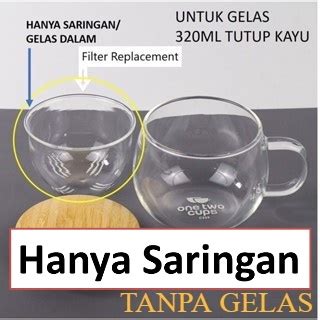 Jual Gratis Packing Gelas Saringan Kaca Aesthetic Unik Gelas Cangkir