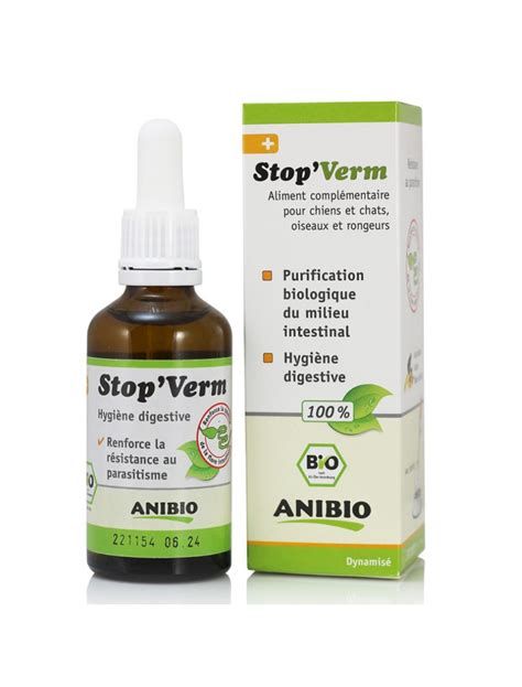 AniBio Stop Verm Bio Vermifuge Naturel 50 Ml