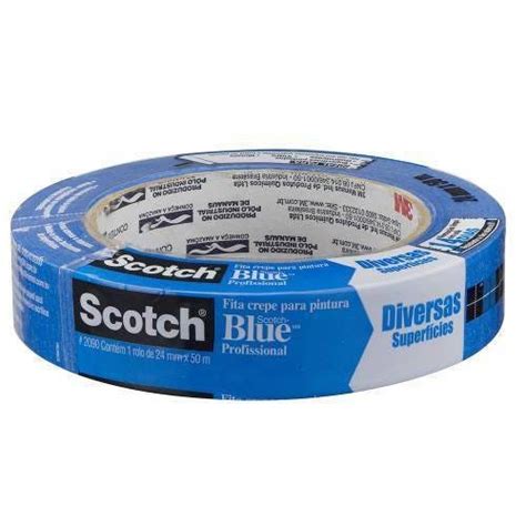 Fita Crepe Scoth Blue 24mmx50m 3M MadeiraMadeira