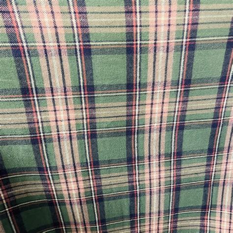 Green Plaid Flannel Etsy