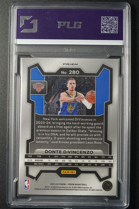 Donte Divincenzo Panini Prizm Silver Cracked Ice Knicks