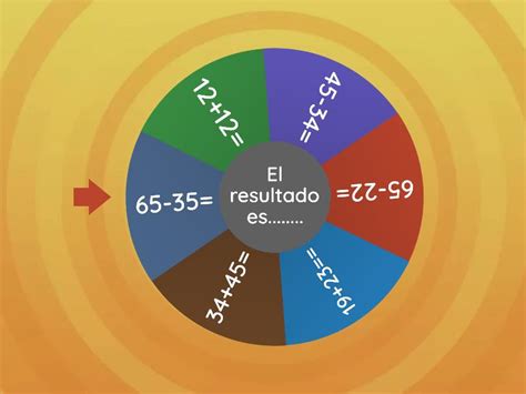 Suma Y Resta Random Wheel