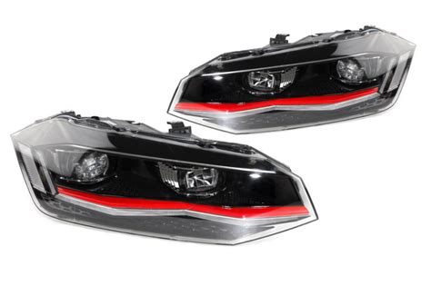 Led Headlights With Led Drl For Vw Polo Aw