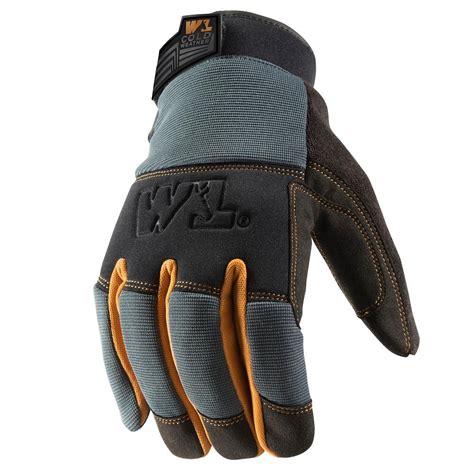 Wells Lamont Mens Fx3 Insulated Synthetic Leather Glove Black 7796