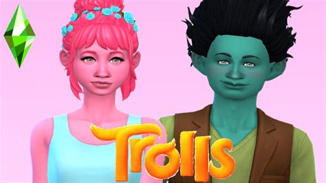 Poppy And Branch Trolls Create A Sim I Sims 4 Youtube