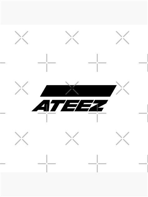 Ateez Pins Ateez Logo Black Pin Rb0608 Ateez Store