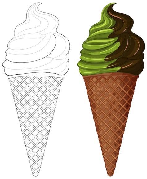 Free Vector Delicious Ice Cream Cones