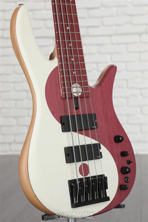 Fodera Yin Yang 5 Standard Purpleheart Bass Guitar Natural With Emg