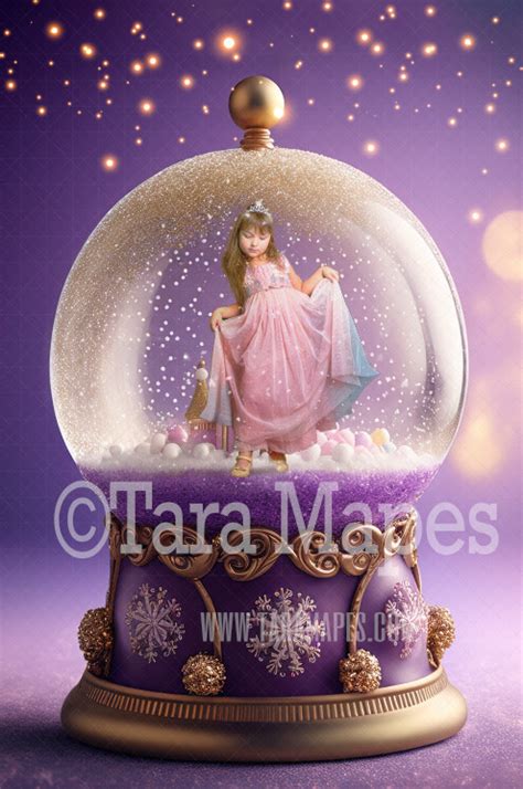 Santa Holding Snow Globe Layered Psd Snowglobe Santa Snow Globe