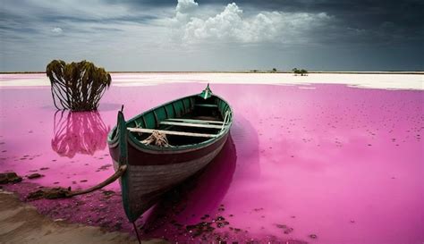 Premium AI Image | lake retba senegal