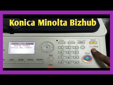 Error C3451 Konica Minolta Bizhub 282 Mserlvisual