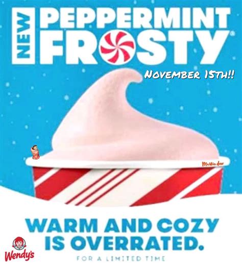 Wendys Is Releasing A Peppermint Frosty And The Holidays Have Never