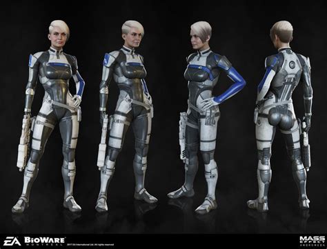 Artstation Cora Herbert Lowis Female Armor Mass Effect Mass Effect Universe