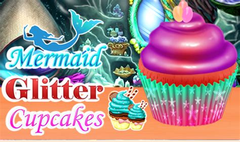 Mermaid Glitter Cupcakes