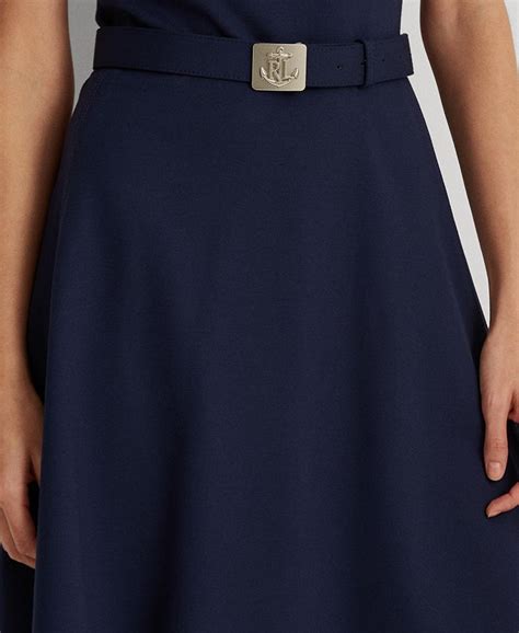 Lauren Ralph Lauren Belted Ponte Dress Macys