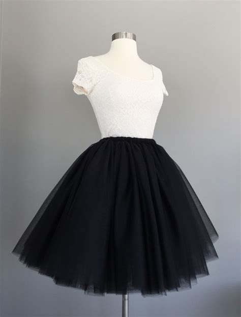 Black Tulle Skirt Adult Bachelorette Tutu Black Tutu Any Etsy