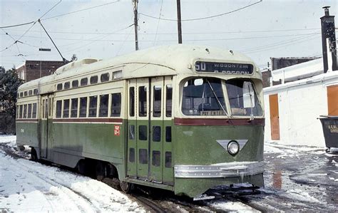 Septa Pcc Trolley At Rising Sun And Olney Sunrise Light Rail