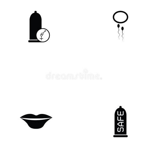 Safe Sex Icon Set Stock Vector Illustration Of Heart 107351826