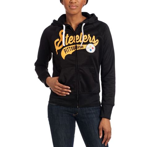 Pittsburgh Steelers Women S Touch Game Day Full Zip Fleece Hoodie