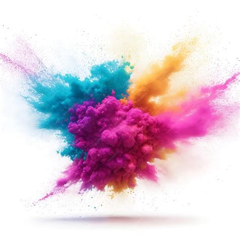 Premium Psd Happy Holi Color Splash Backgrond