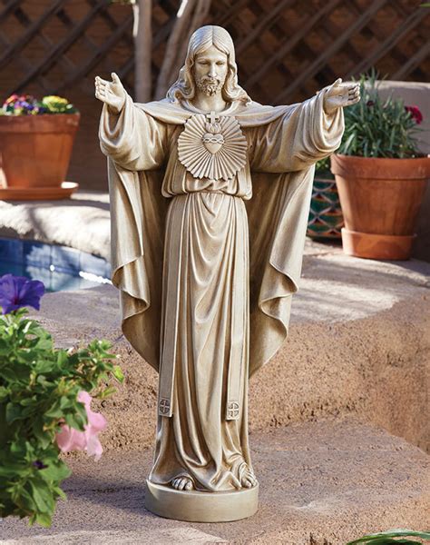 Sacred Heart Garden Statue Monastery Icons