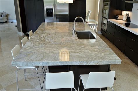 Calacatta Quartzite Kitchen Countertops