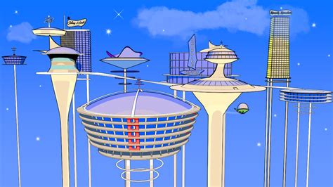 Jetson's Buildings #2 | The jetsons, Googie architecture, Googie