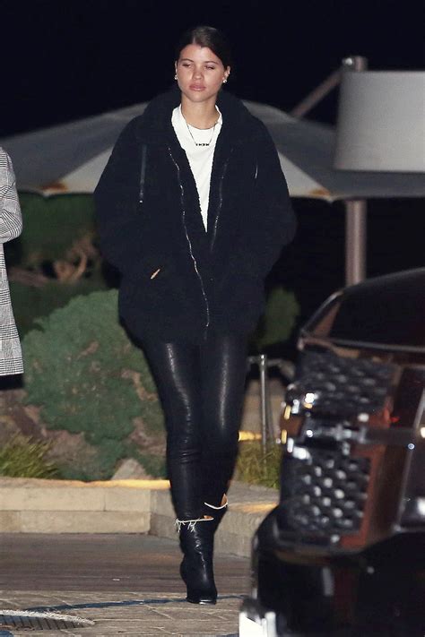 Sofia Richie at Nobu in Malibu - Leather Celebrities