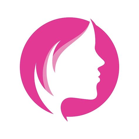 El Logotipo De La Cara De La Mujer Vector Premium