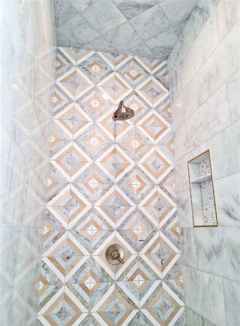 Patterned Backsplash Bathroom Tile