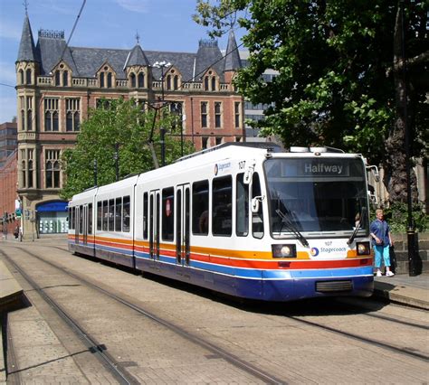 Sheffield Supertram In At Cathedral Barnsley Victor Flickr