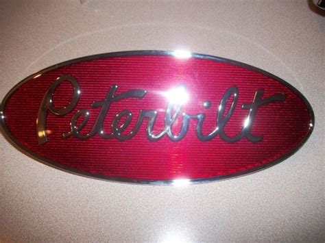 1 Peterbilt 8 Oem Chrome Hood Emblem 1pc For Sale Online Ebay