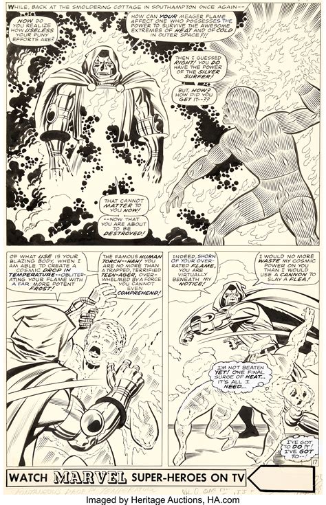 Jack Kirby And Joe Sinnott Fantastic Four 58 Story Page 17 Doctor