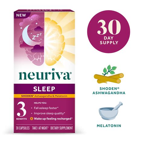 Neuriva Natural Sleep Aid Supplement With Melatonin Help You Fall