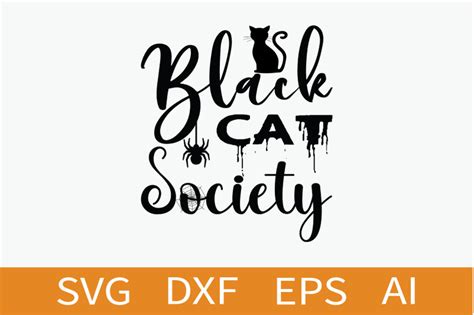 Halloween Svg Black Cat Society By Black Gallery Thehungryjpeg