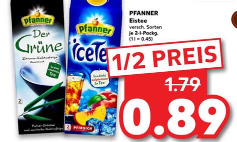 Pfanner Eistee Angebot Bei Kaufland Prospekte De