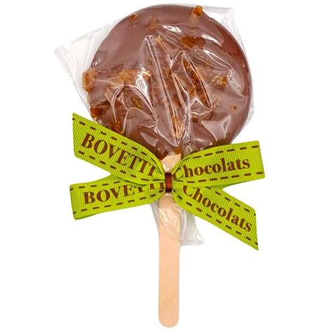 Sucette Chocolat Au Lait Caramel BIO Bovetti