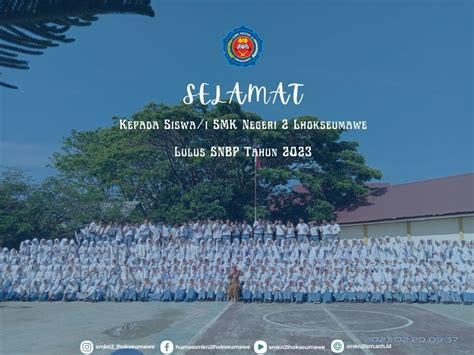 Peserta Didik Kelas Xii Smk Negeri Lhokseumawe Dinyatakan Lulus