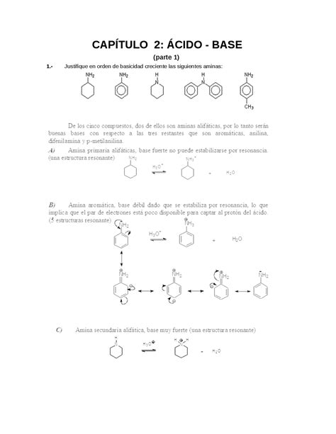 Ejercicios Resueltos De Organica Acido Base Ejercicios De Química Docsity