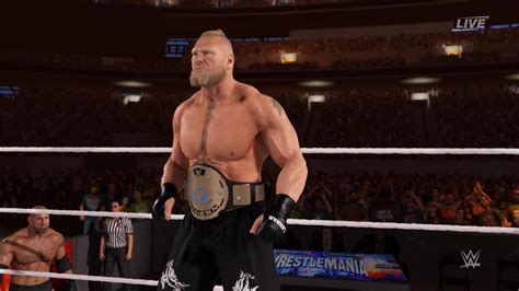 Wwe 2k23 Goldberg Vs Brock Lesnar Hell In A Cell Match Wwe