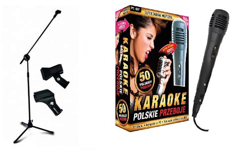 ZESTAW KARAOKE POLSKIE PRZEBOJE NOWOŚCI STATYW 7062106784 oficjalne