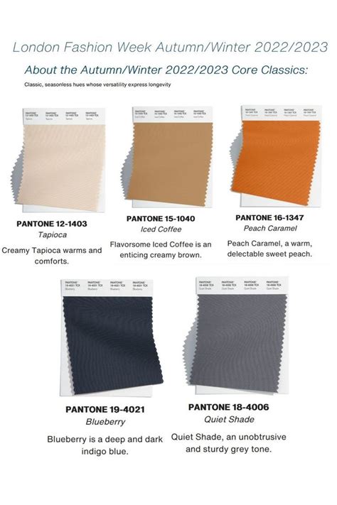 Pantone Color Trends Fall Lfw Color Trends Fashion Color